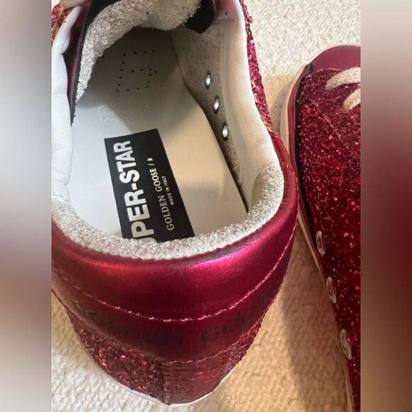 Golden goose superstar glitter women’s tennis shoe, size 8 - Picture 10 of 12